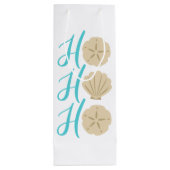 ホーホービーチクリスマスサンドドルとシェル ワインギフトバッグ (裏面)