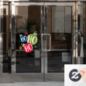 ホーホーフェスティバルクリスマスクリスマスファミリーマッチング ウィンドウサイン (オフィスドア)