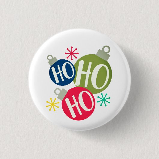 ホーホーフェスティバルクリスマスクリスマスファミリーマッチング 缶バッジ (正面)