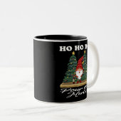 ホーホーホーホクリスマス格言ポアザメルロ ツートーンマグカップ (正面右)