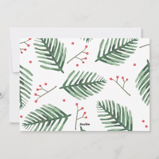 ホーホーホーホーサンタたった今結婚しましたカップルのクリスマス シーズンカード (裏面)