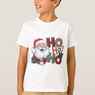 ホーホーホーホーサンタクリスマスデザイン-フェスティバルホリデイ Tシャツ