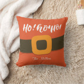 ホーホーホーホーサンタベルパーソナライズされたト クッション (ブランケット)