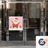 ホーホーホーホーサンタ ウィンドウサイン (オフィスドア)