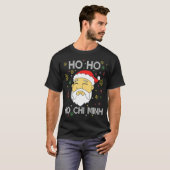 ホーホーホーホーチミンアジアンベトナムサンタクロースChr Tシャツ (正面フル)