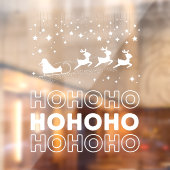 ホーホーホーホーホーサンタクロースChristmas Reindeers Sleigh ウィンドウサイン (シート2)