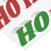 ホーホーホーホーホーサンタズライクリスマスタイポグラフィ テーブルクロス (アングル)