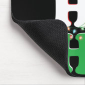 ホーホーホーホーホーサンタハットアメリカンフットボールおもしろいクリスマス マウスパッド (コーナー)