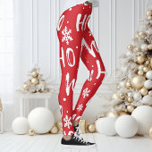 ホーホーホー楽しいクリスマスデザインのレギンス レギンス
