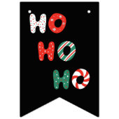 ホーホーホー クリスマス バンティング バナー (第3の旗)