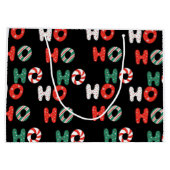 ホーホーホー クリスマス ラージ ギフト バッグ ラージペーパーバッグ (裏面)
