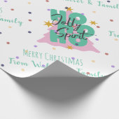 ホーホーホー グリーンビジネス クリスマスギフト ラッピングペーパー (角)