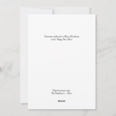 ホーホーホー！サンタのクリスマスグリーティングカード フラット シーズンカード (裏面)