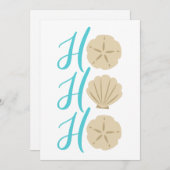 ホーホーホー ビーチ クリスマス サンド ドルとシェル (正面/裏面)