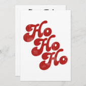 ホーホーホー メリークリスマス 招待状 (正面/裏面)