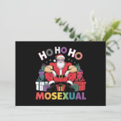 ホーホーホー 同性愛者 ゲイ サンタ LGBT ゲイ プライド クリスマス 招待状 (スタンド正面)