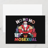 ホーホーホー 同性愛者 ゲイ サンタ LGBT ゲイ プライド クリスマス 招待状 (正面/裏面)