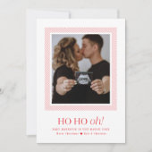 ホーホーホー！妊娠発表クリスマスカード シーズンカード (正面)