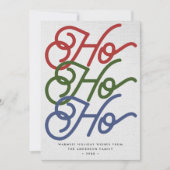 ホーホーモダンユニークタイポグラフィ2枚 シーズンカード (正面)