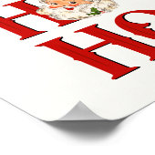 ホーホーヴィンテージサンタクリスマスホリデーポスター ポスター (角)