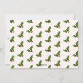 ホーホーヴィンテージサンタフォトフラットホリデーカード シーズンカード (裏面)