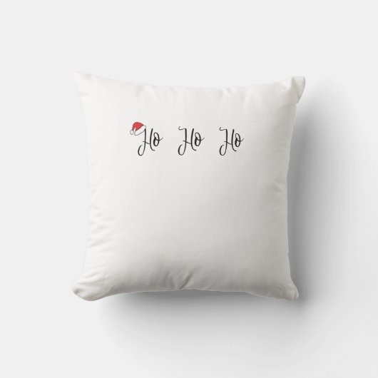 ホーホー赤いサンタハットを着て クッション (正面)