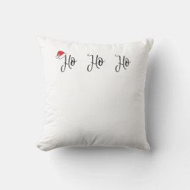 ホーホー赤いサンタハットを着て クッション