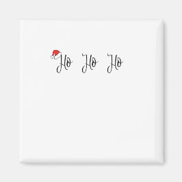 ホーホー赤いサンタハットを着て マグネット