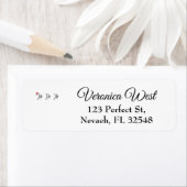 ホーホー赤いサンタハットを着て ラベル (インサイチュ)