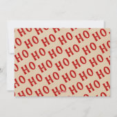 ホーホー |クラフト素朴クリスマスホリデー写真 シーズンカード (裏面)