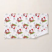 ホーホー、サンタとクリスマスツリーズバスタオルセット バスタオルセット (ハンドタオル)