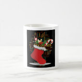 ホーホー！メリークリスマスの贈り物とお正月 コーヒーマグカップ (中央)