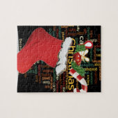 ホーホー!メリークリスマスの贈り物とお正月 ジグソーパズル (横)