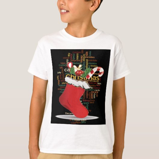 ホーホー!メリークリスマスの贈り物とお正月 Tシャツ (正面)