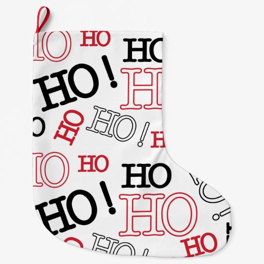 ホーホー ラージクリスマスストッキング (正面)
