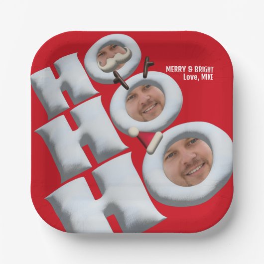 ホーホー！俺だ！ホリディパーティー ペーパープレート (正面)