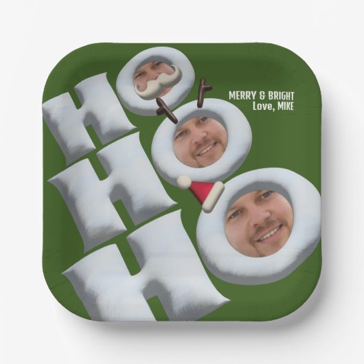 ホーホー！俺だ！ホリディパーティー ペーパープレート (正面)