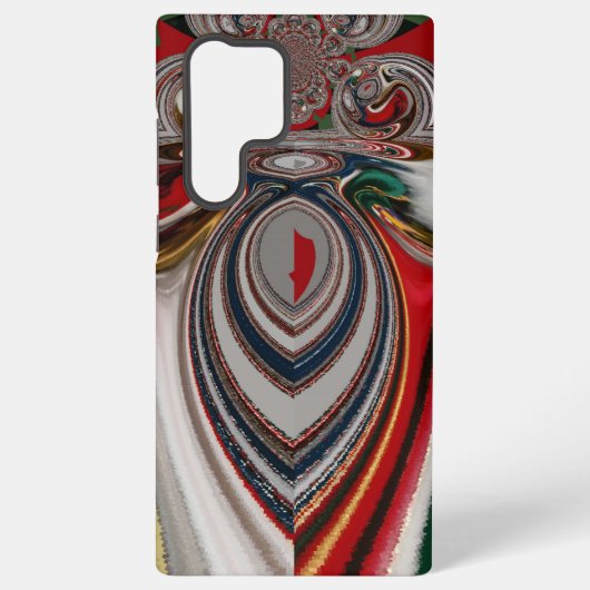 ホーホー！最新のクリスマスレトロヴィンテージアーユニークト SAMSUNG GALAXYケース (裏面)