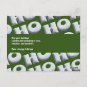 ホーホー！自分のホリデーカードを作れ！ ポストカード (裏面)
