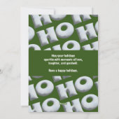 ホーホー！自分のホリデーカードを作成する シーズンカード (裏面)