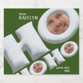 ホーホー！自分のホリデーギフトラベルを作成！ ビールラベル (シングルラベル)