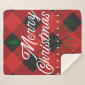 ホーホーHOクリスマスキャンプ シェルパブランケット (正面(横))