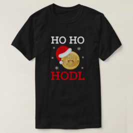 ホーホーHODLビットコイン暗号ホリデーインベスターデザイン Tシャツ
