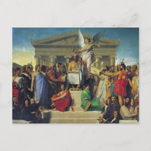 ホーマーのアポテアシス, 1827 ポストカード (正面)
