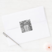 「ホーマーの全作品」のタイトルページ スクエアシール (封筒)