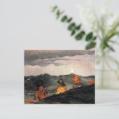 ホーマーキスをする – 月 ポストカード (スタンド正面)