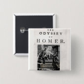 ホーマー著「オデュッセイア」のためのとびら 缶バッジ (正面&裏面)