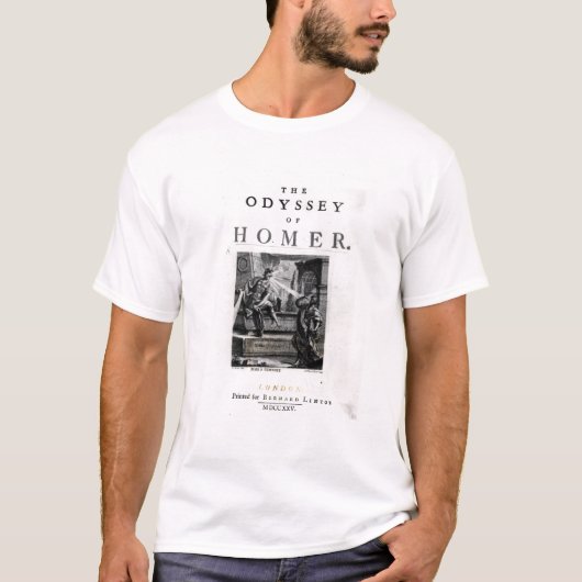 ホーマー著「オデュッセイア」のためのとびら Tシャツ (正面)