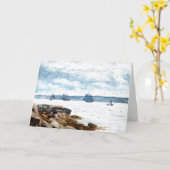 ホーマー-グロスターの帆船素晴らし,アート カード (黄色い花)