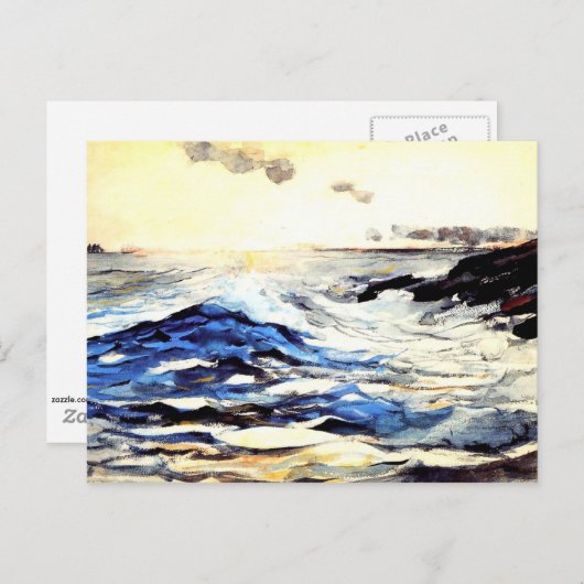 ホーマー – サンセット、プー素晴らしトの首絵画部 ポストカード (正面/裏面)